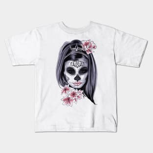 horror carnival mask for women Kids T-Shirt